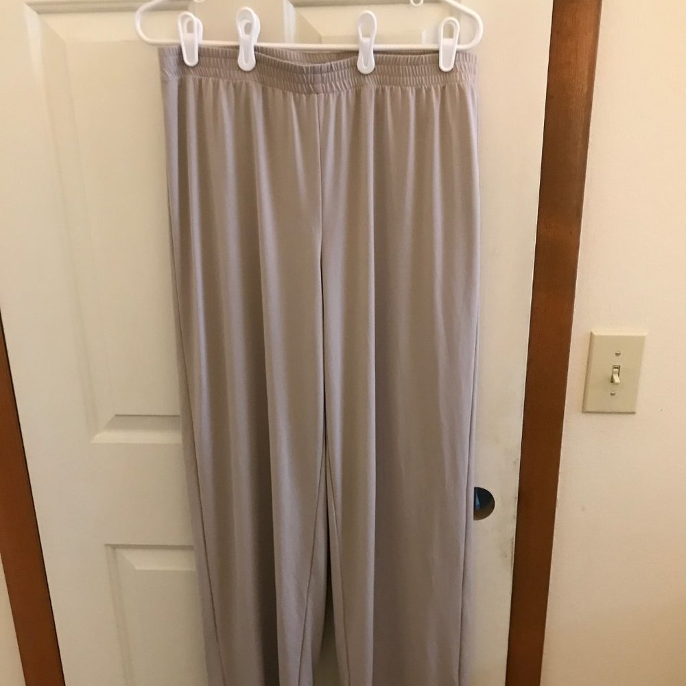 Tan Polyester Spandex Pants